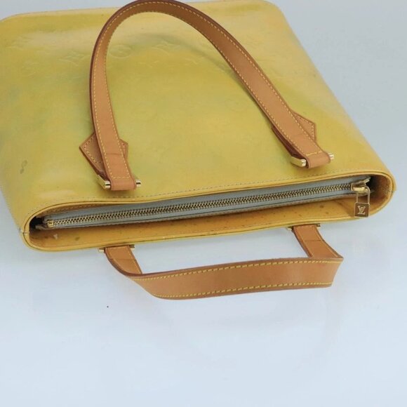 LOUIS VUITTON Monogram Vernis Houston Hand Bag Gris LV Auth - Picture 7 of 16